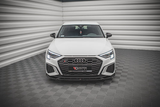 Front Ansatz V.3 für Audi S3 / A3 S-Line 8Y schwarz matt