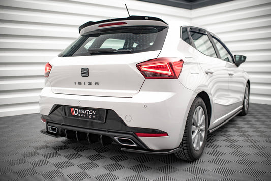 Heck Ansatz Flaps Diffusor für Seat Ibiza FR/ Standard Mk5 schwarz matt