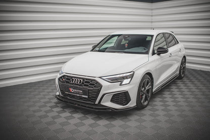 Front Ansatz V.2 für Audi S3 / A3 S-Line 8Y schwarz matt