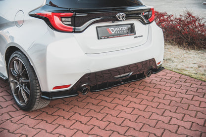 Mittlerer Diffusor Heck Ansatz für Toyota GR Yaris Mk4 schwarz matt