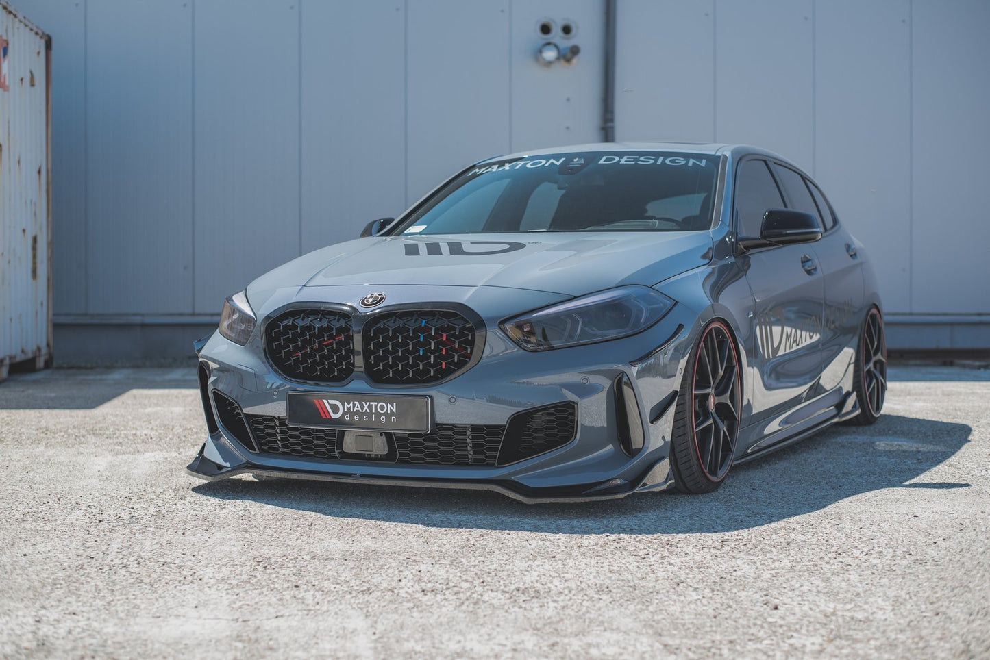 Front Ansatz V.5 für BMW 1er F40 M-Paket / M135i  schwarz matt