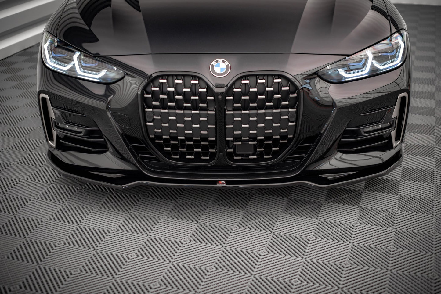 Front Ansatz V.3 für BMW 4er M-Paket G22 schwarz matt
