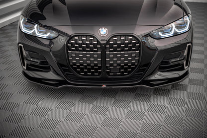 Front Ansatz V.3 für BMW 4er M-Paket G22 schwarz Hochglanz