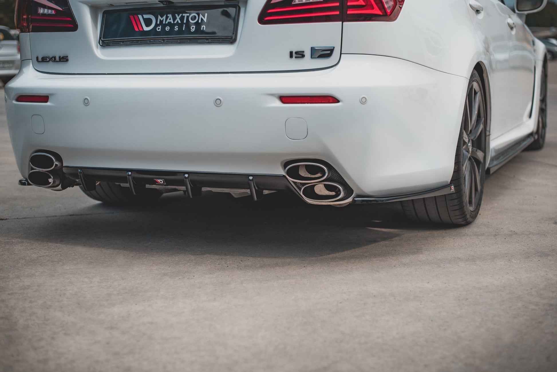 Diffusor Heck Ansatz für Lexus IS F Mk2 schwarz matt