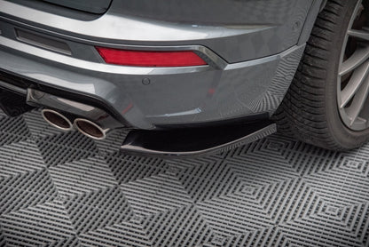 Heck Ansatz Flaps Diffusor für Cupra Ateca Carbon Look