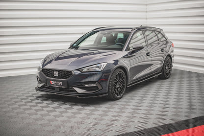 Front Ansatz V.3 für Seat Leon FR Mk4 schwarz Hochglanz