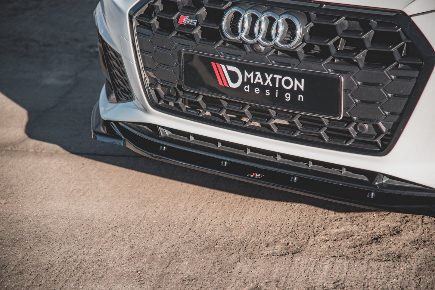 Front Ansatz V.1 für Audi S5 / A5 S-Line F5 Facelift schwarz matt