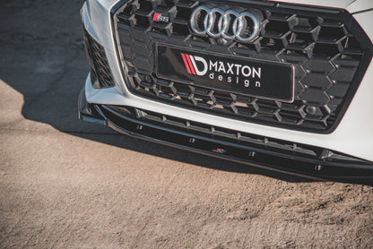 Front Ansatz V.1 für Audi S5 / A5 S-Line F5 Facelift schwarz Hochglanz