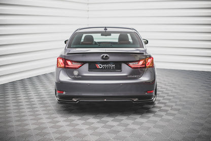 Mittlerer Diffusor Heck Ansatz DTM Look für Lexus GS F Sport Hybrid Mk4 (L10) schwarz matt
