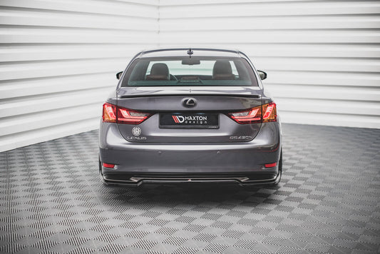 Mittlerer Diffusor Heck Ansatz DTM Look für Lexus GS F Sport Hybrid Mk4 (L10) schwarz matt