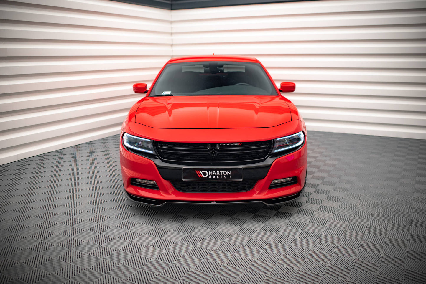 Front Ansatz V.2 für Dodge Charger RT Mk7 Facelift Carbon Look