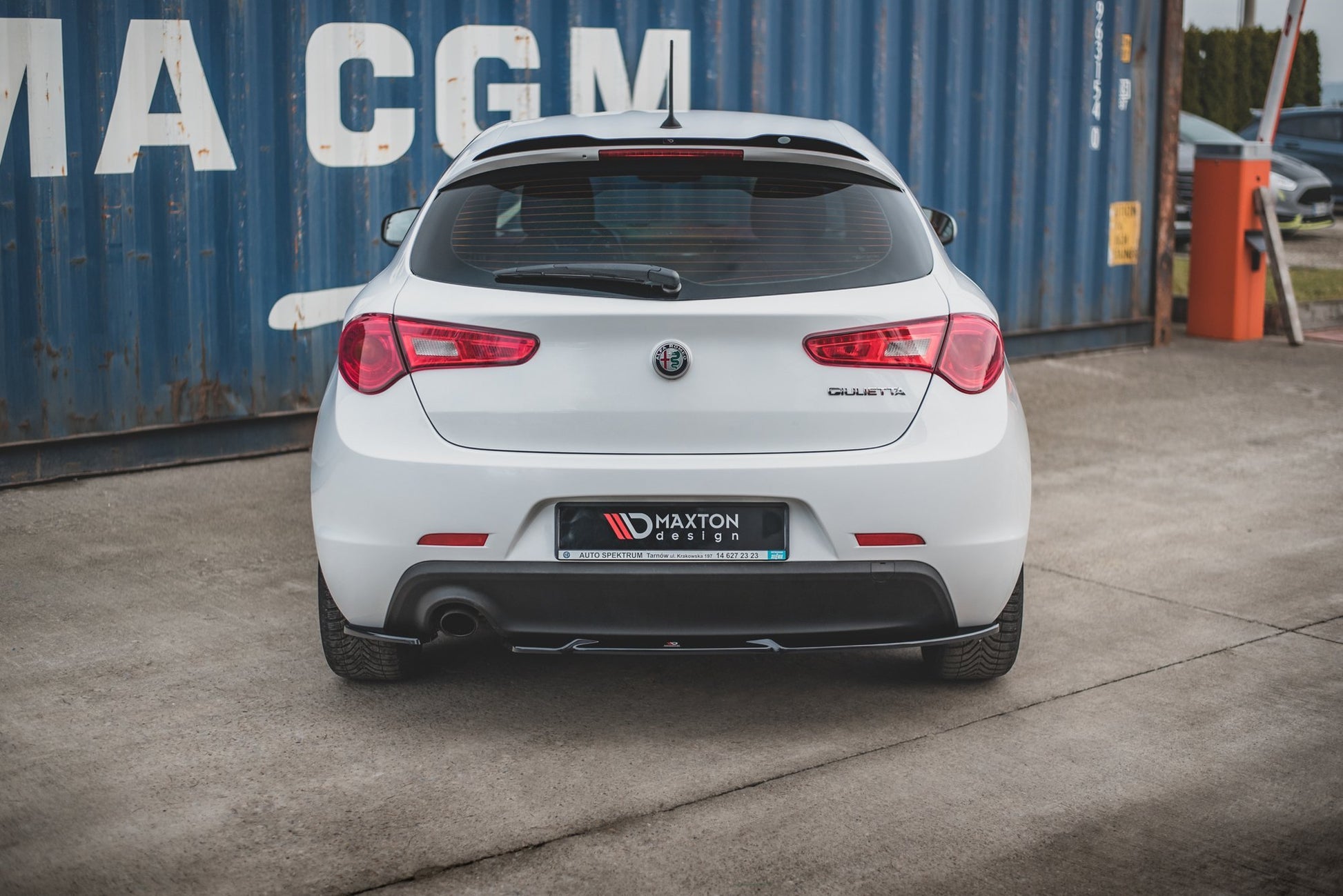 Heck Ansatz Flaps Diffusor V.1 für Alfa Romeo Giulietta  schwarz matt