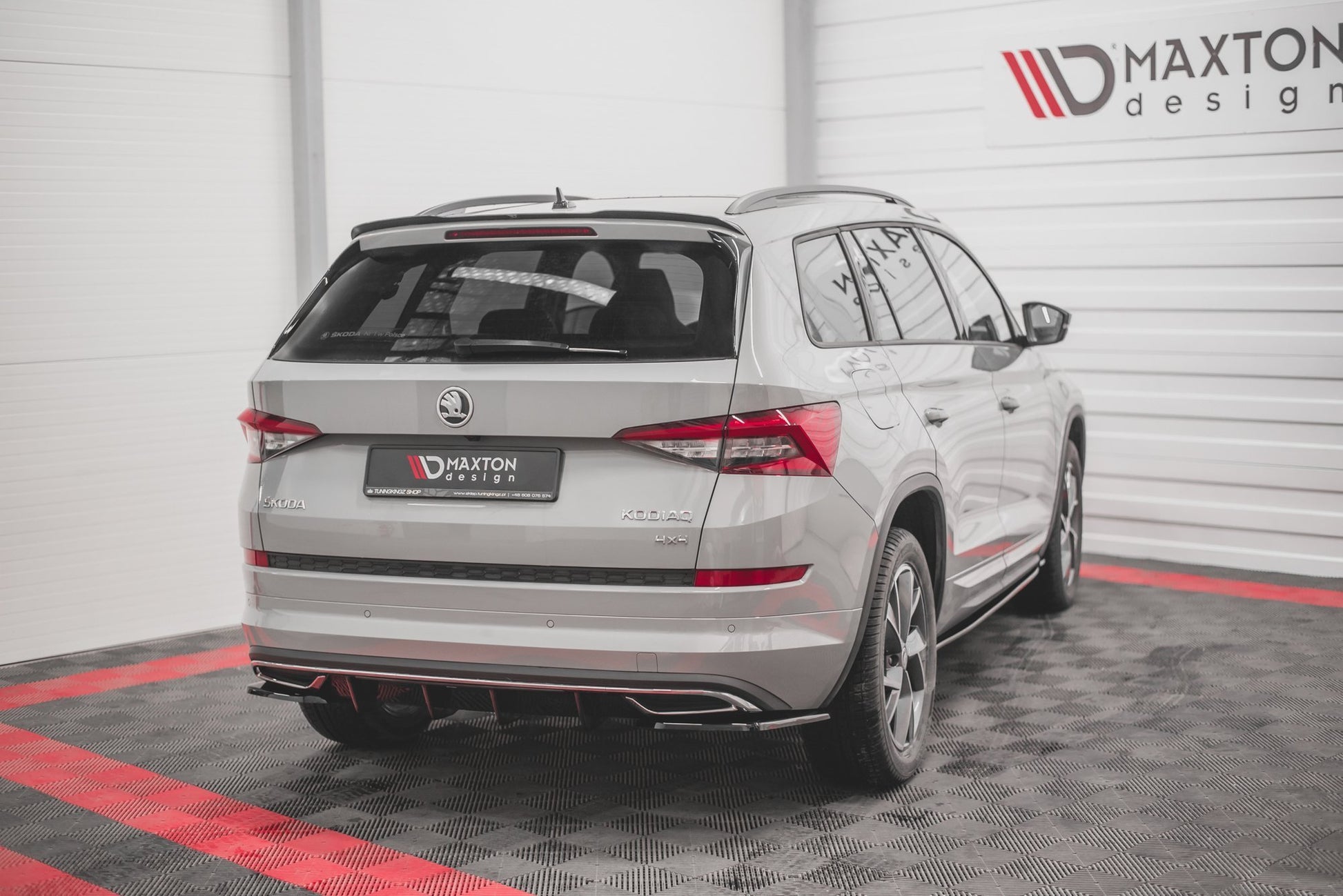 Spoiler CAP V.1 für Skoda Kodiaq Mk1 Sportline/RS schwarz matt