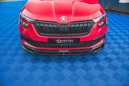 Front Ansatz V.1 für Skoda Kamiq schwarz matt
