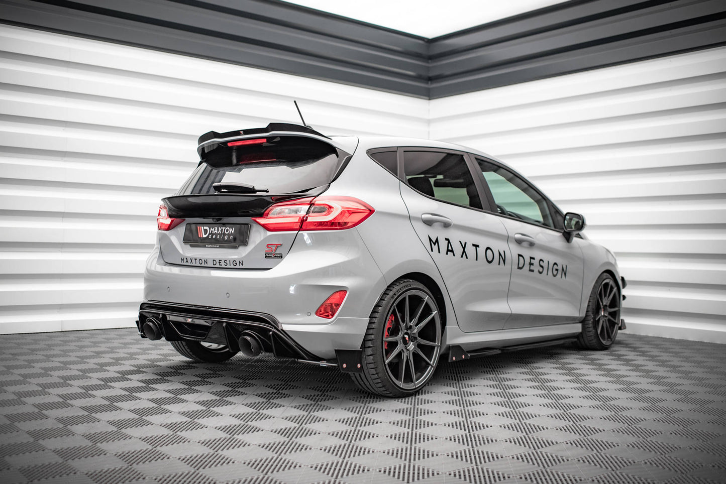Heckscheiben Spoiler für Ford Fiesta Standard/ ST-Line/ ST schwarz matt