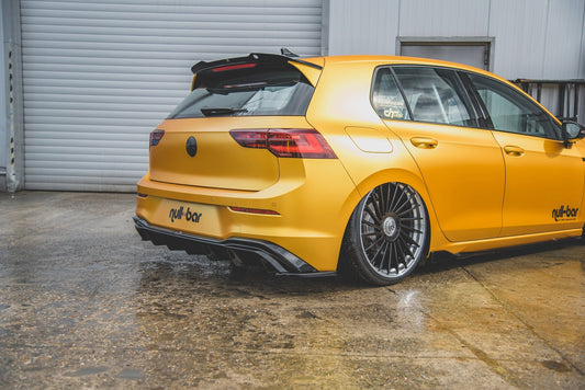 Heck Ansatz Flaps Diffusor für VW Golf 8  schwarz matt