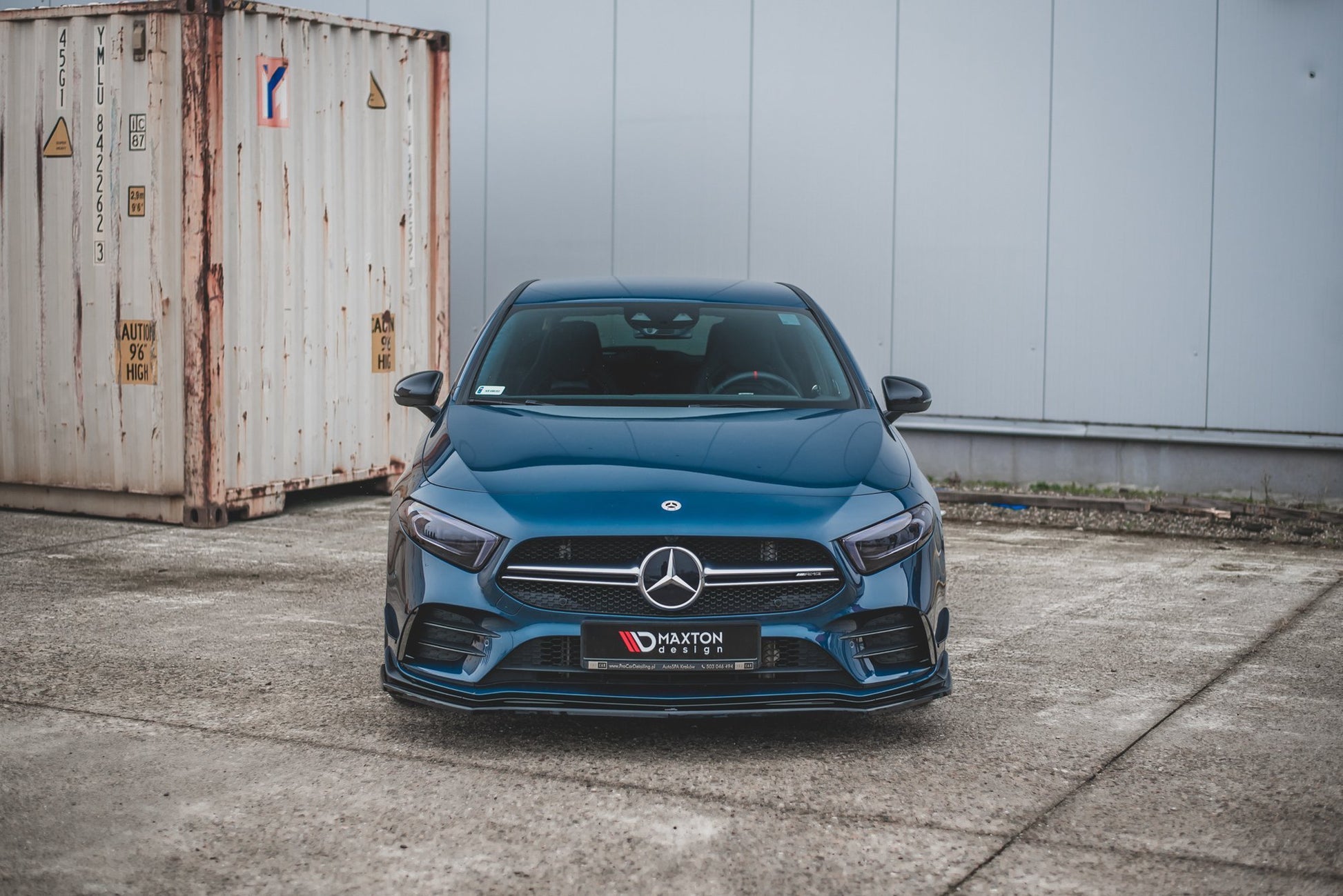Front Ansatz V.2 für Mercedes A35 AMG Aero W177  schwarz matt