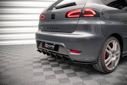 Heck Ansatz Flaps Diffusor für Seat Ibiza Cupra Mk3 schwarz matt