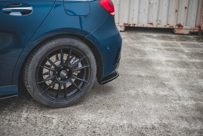 Heck Ansatz Flaps Diffusor für Mercedes A35 AMG Hatchback W177  schwarz matt