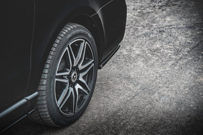 Heck Ansatz Flaps Diffusor V.2 für Mercedes-Benz V-Klasse AMG-Line W447 Facelift schwarz matt
