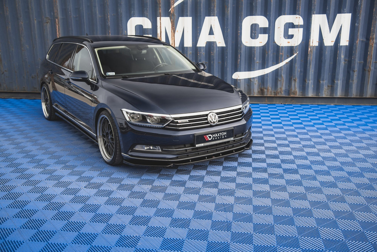 Front Ansatz V.1 für Volkswagen Passat B8 Carbon Look