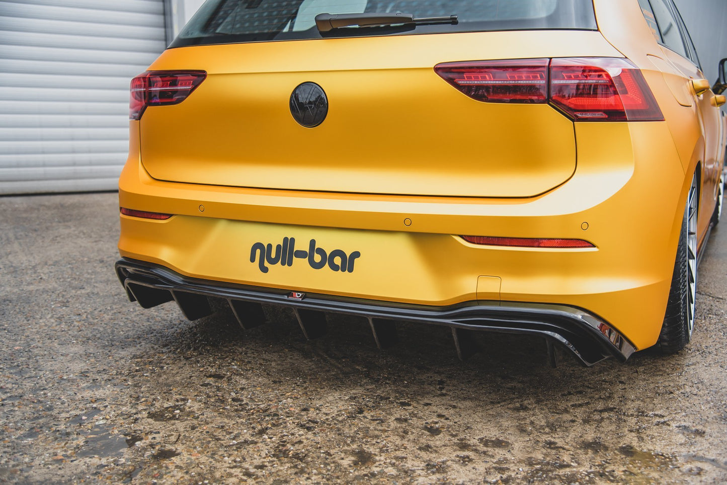 Diffusor Heck Ansatz für VW Golf 8 schwarz matt