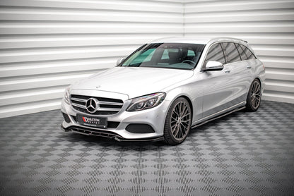 Front Ansatz für Mercedes-Benz C W205 schwarz matt