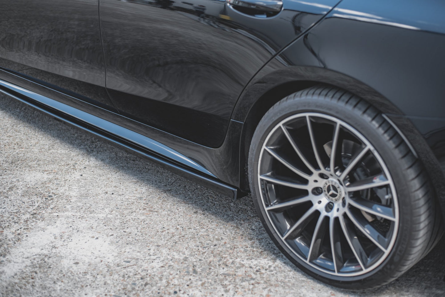Seitenschweller Ansatz für Mercedes-Benz CLS AMG-Line / 53AMG C257 Carbon Look