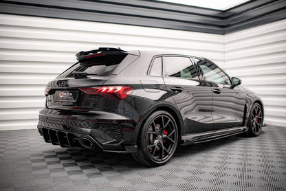 Side Flaps Audi RS3 Sportback 8Y schwarz Hochglanz