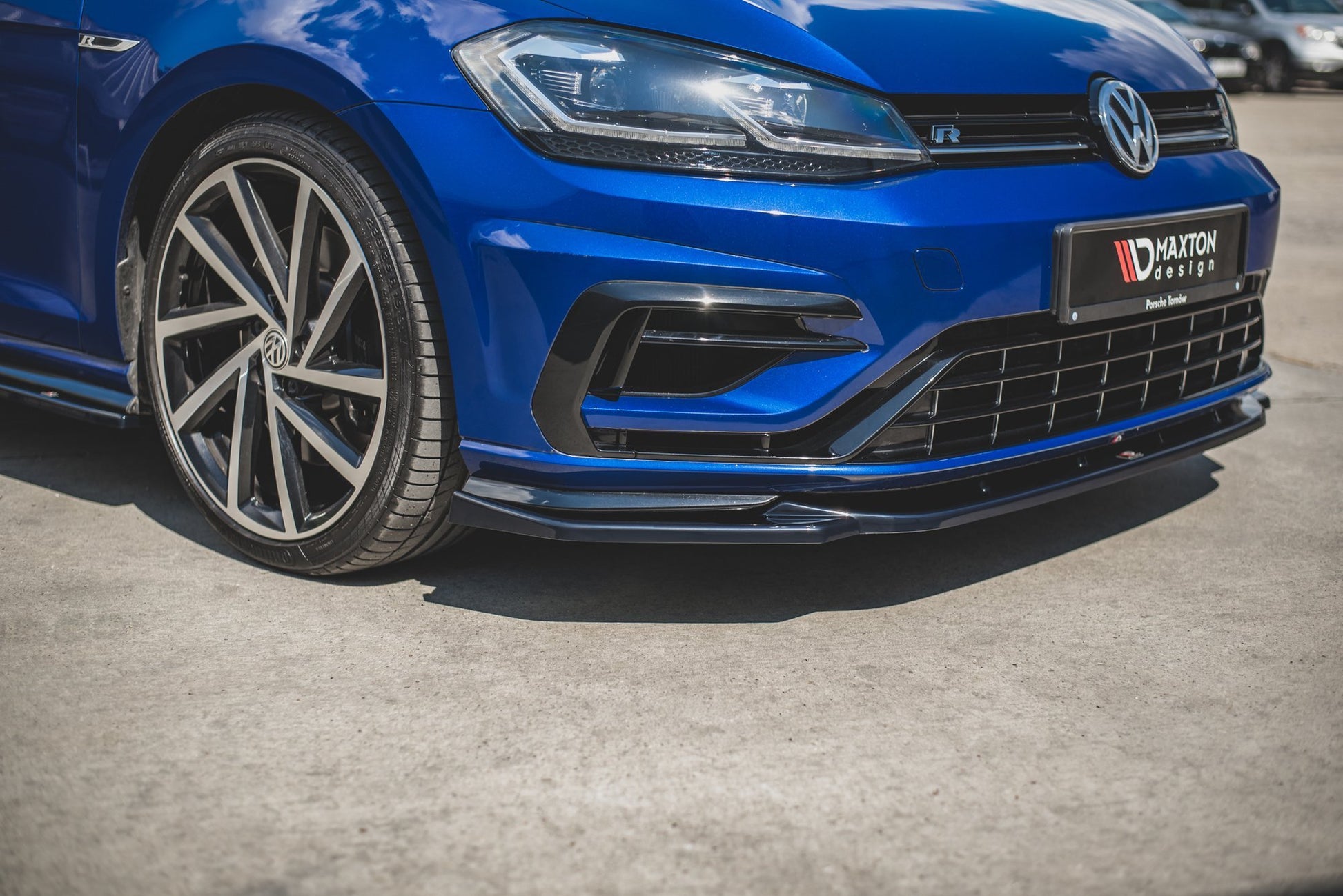 Front Ansatz für V.9 VW Golf 7 R / R-Line Facelift schwarz matt