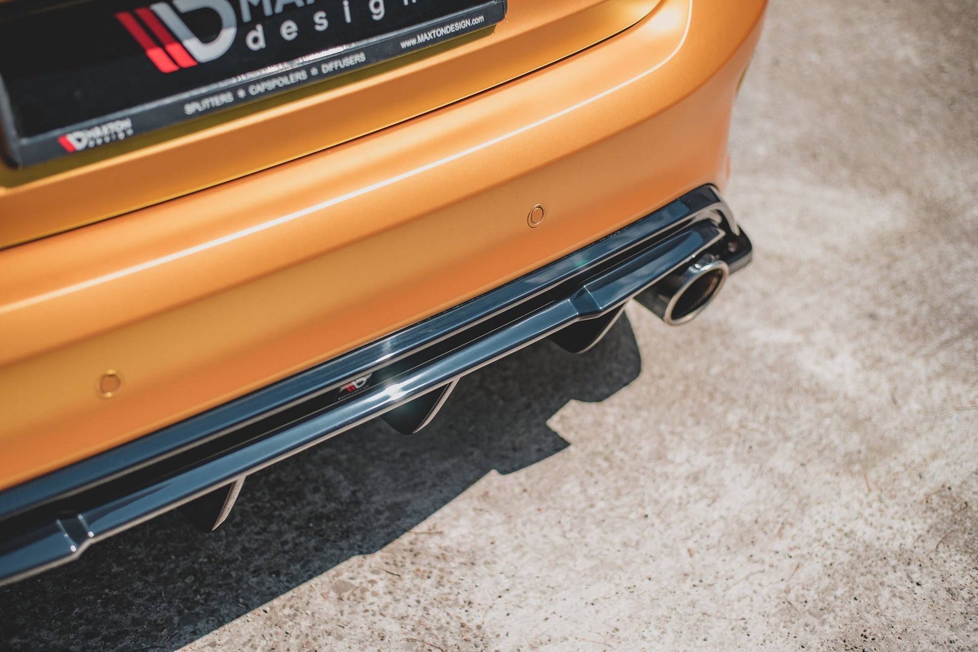Diffusor Heck Ansatz V.3 für Ford Focus ST Mk4  schwarz matt