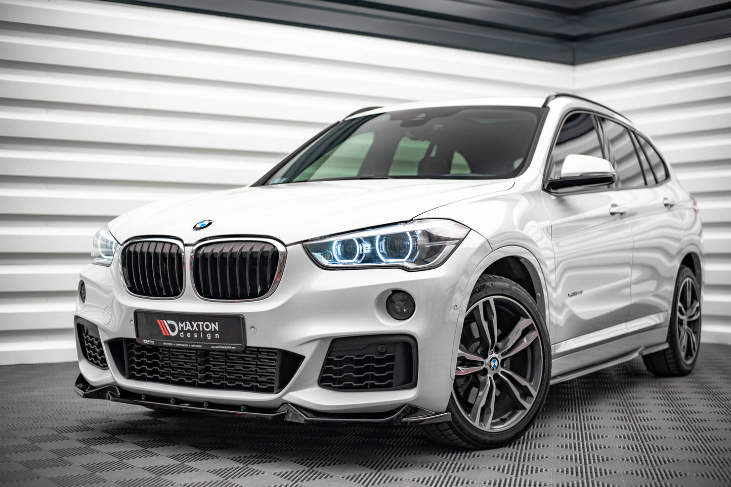 Front Ansatz V.2 für BMW X1 M-Paket F48 Carbon Look