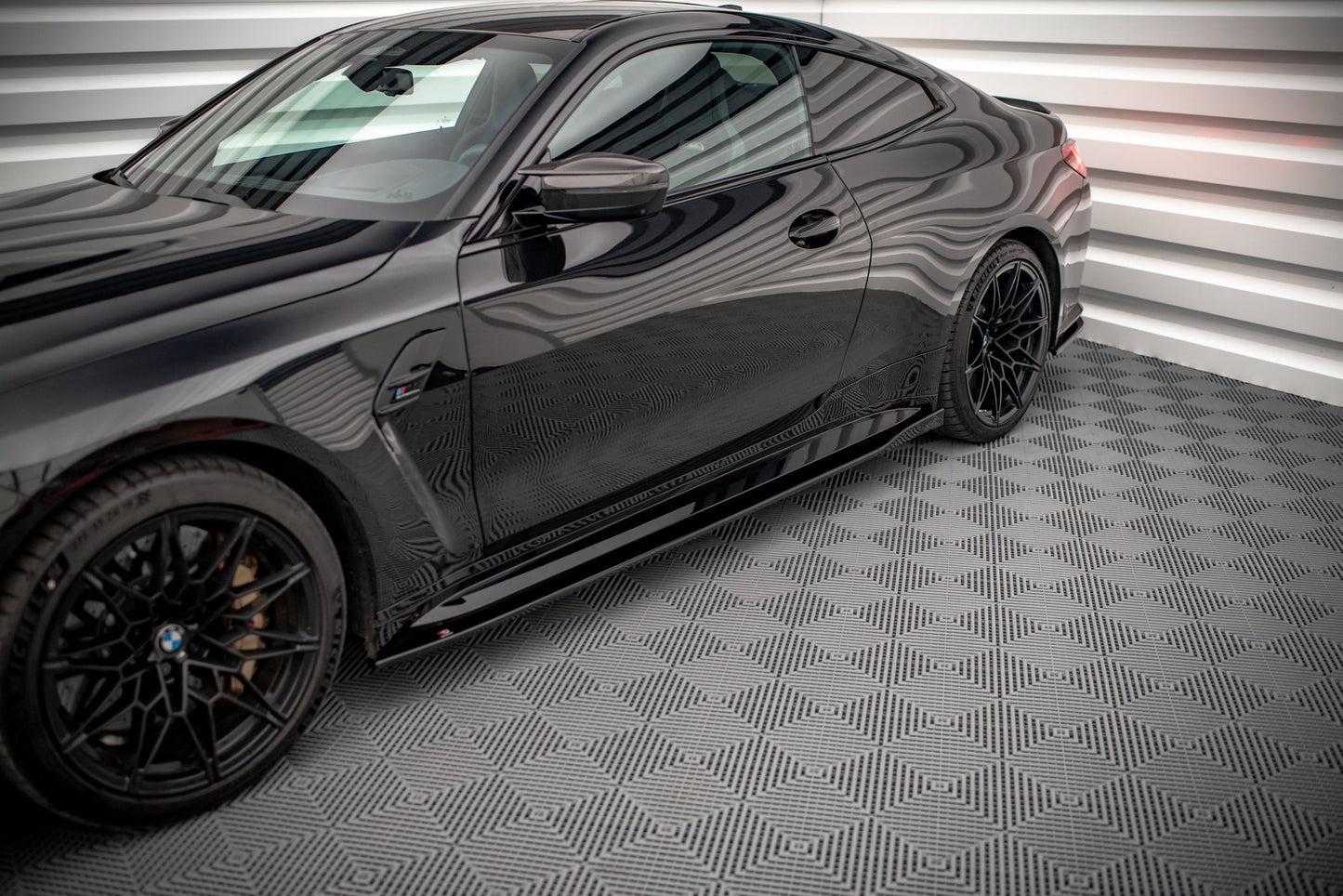 Seitenschweller Ansatz für V.1 für BMW M4 G82 Carbon Look