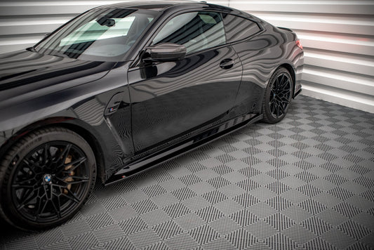Seitenschweller Ansatz für V.1 für BMW M4 G82 Carbon Look