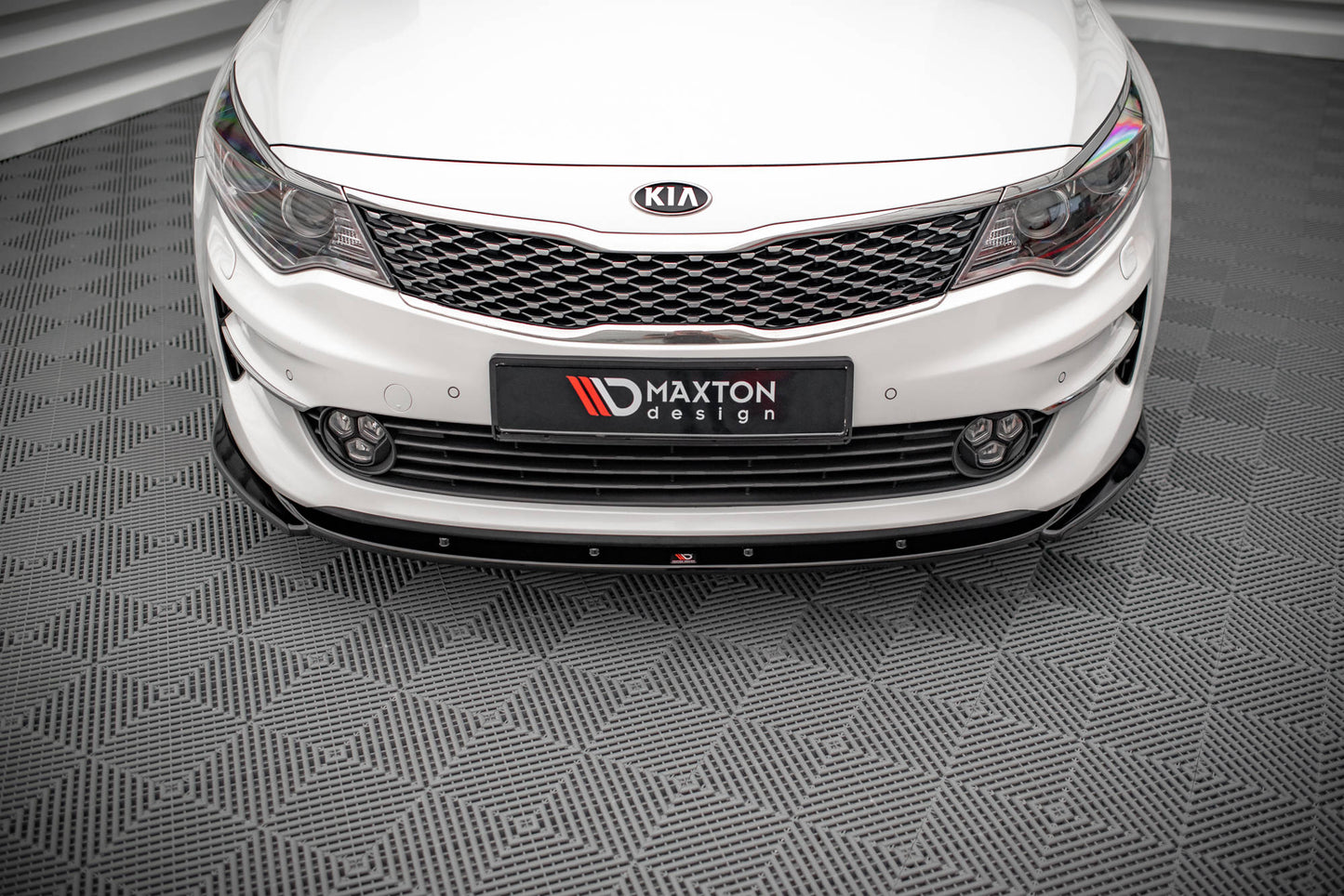 Front Ansatz V.2 für Kia Optima Mk4 schwarz matt