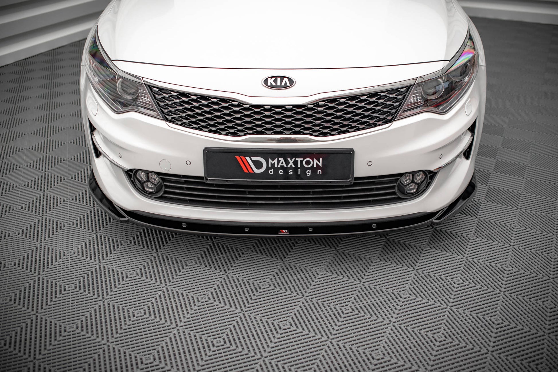 Front Ansatz V.2 für Kia Optima Mk4 schwarz matt