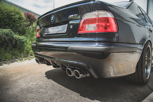 Diffusor Heck Ansatz für BMW M5 E39 schwarz Hochglanz