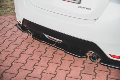 Mittlerer Diffusor Heck Ansatz für Toyota GR Yaris Mk4 schwarz matt