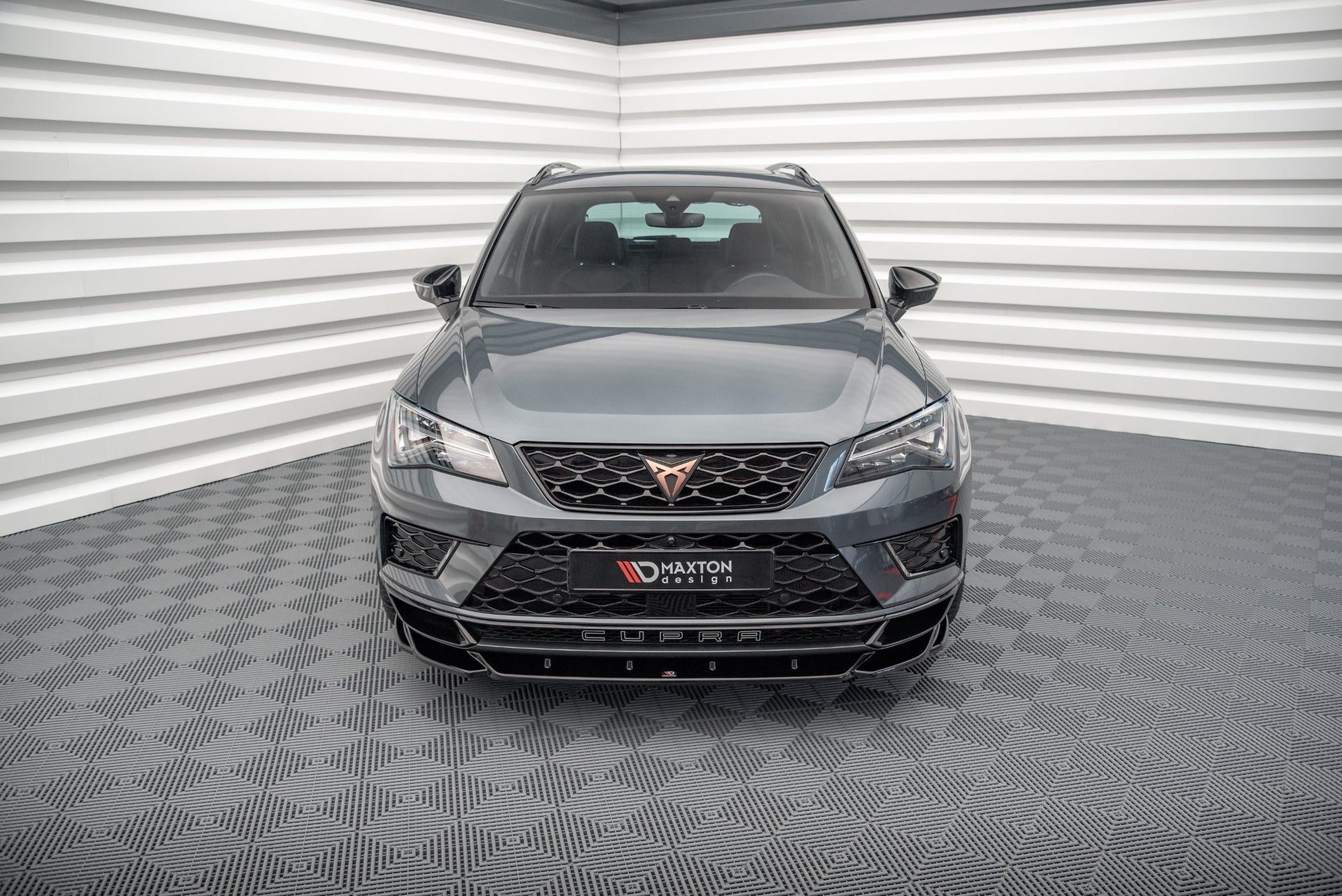 Front Ansatz V.2 für Cupra Ateca schwarz Hochglanz