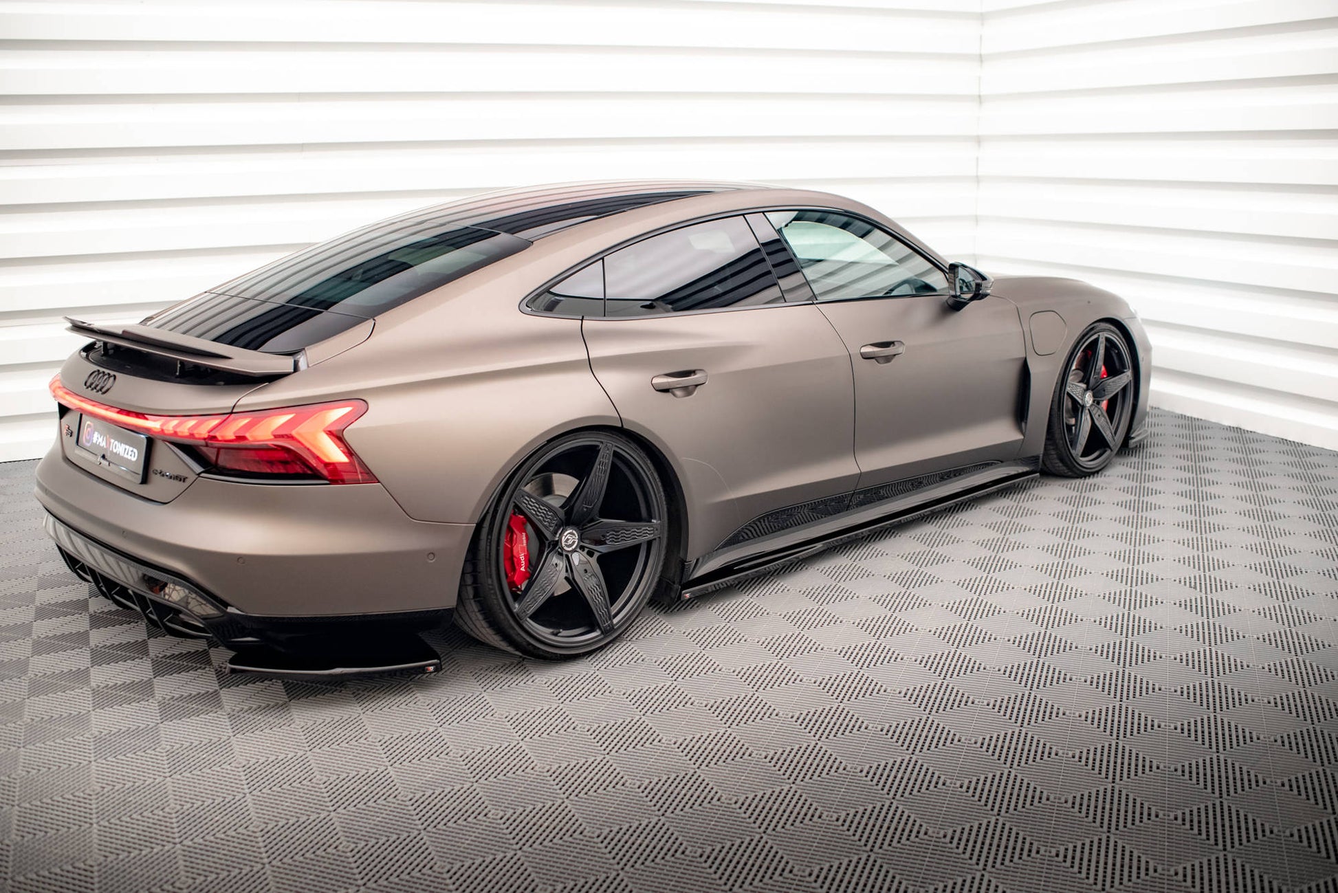 Seitenschweller Ansatz für V.1 für Audi e-Tron GT / RS GT Mk1 Carbon Look