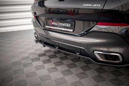 Mittlerer Diffusor Heck Ansatz DTM Look für V.2 BMW X6 M-Paket G06 Carbon Look