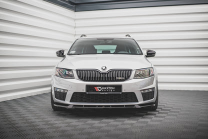 Front Ansatz V.3 für Skoda Octavia RS Mk3 schwarz matt