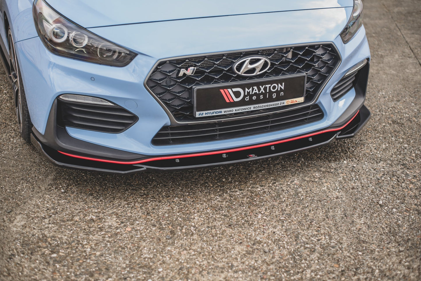 Front Ansatz V.4 für Hyundai I30 N Mk3 Hatchback/ Fastback Carbon Look