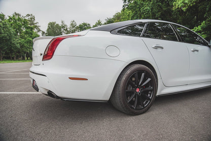 Heck Ansatz Flaps Diffusor für Jaguar XJ X351 schwarz matt
