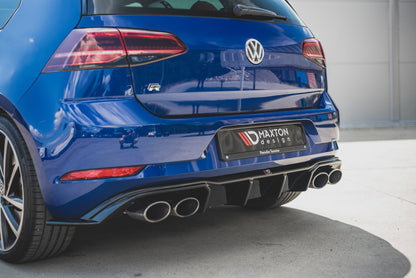 Diffusor Heck Ansatz V.3 für VW Golf 7 R Facelift Carbon Look