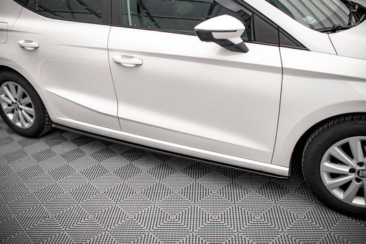 Seitenschweller Ansatz für V.1 für Seat Ibiza FR/ Standard Mk5 schwarz matt