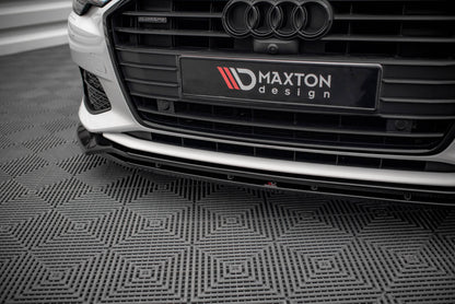 Front Ansatz V.3 für Audi A6 C8 schwarz matt