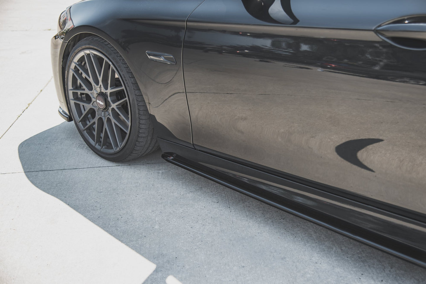 Seitenschweller Ansatz für V.2 für BMW 5er F10/F11 M-Paket schwarz Hochglanz