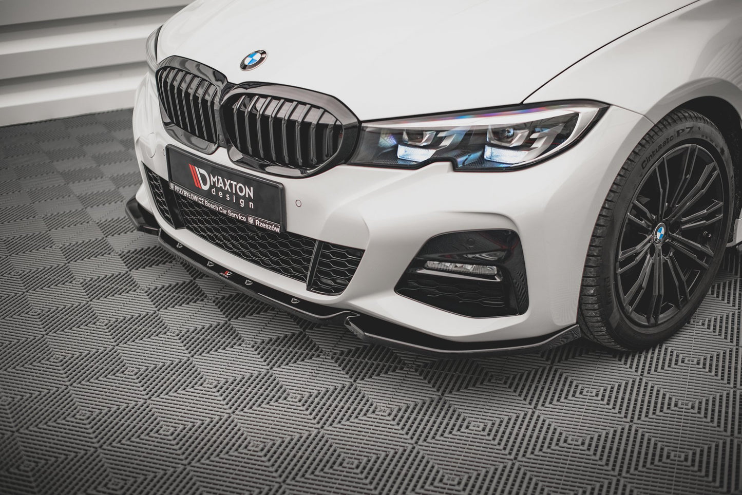Front Ansatz V.5 für BMW 3er G20 / G21 M-Paket schwarz Hochglanz