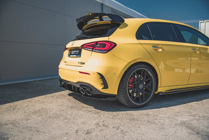 Heck Ansatz Flaps Diffusor für Mercedes-AMG A 45 S W177 Carbon Look